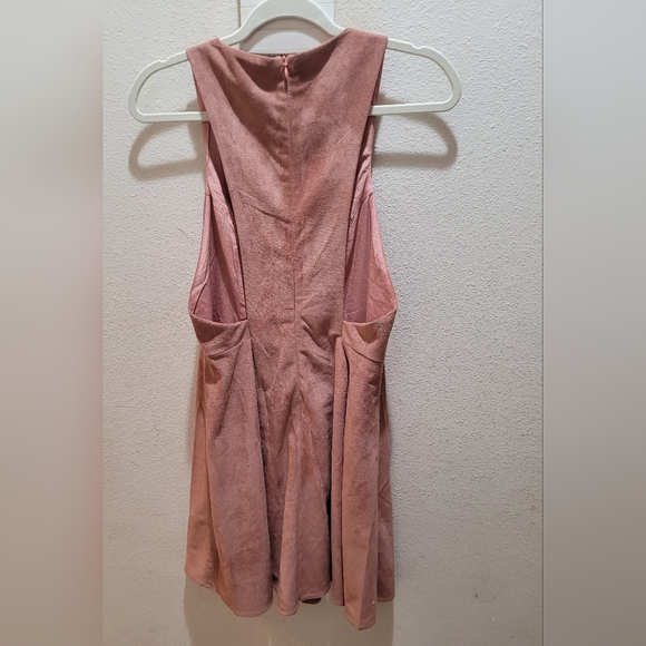 Mauve pink Aline dress, Suede feel, NWT - Picture 4 of 7